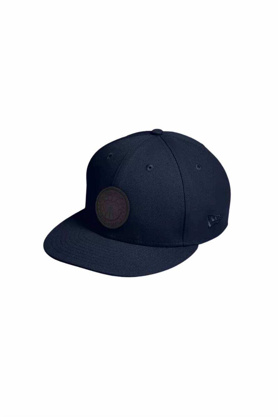 NEW CANADA GOOSE men's arctic disc snapback cap in atlantic navy